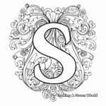 Simply Elegant Letter S Coloring Pages 4