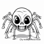 Skeleton Tarantula Coloring Pages 3