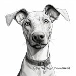 Sleek Doberman Pinscher Dog Show Coloring Pages 2