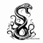 Sleek Snake Tattoo Coloring Pages 1