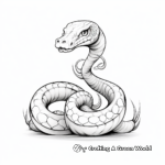 Sleek Snake Tattoo Coloring Pages 4