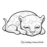 Sleeping Panther Coloring Pages 4