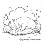 Sleeping Pigs Coloring Pages 3