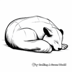 Sleeping Skunk Coloring Pages 3