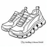 Slip-on Running Shoe Coloring Pages 1
