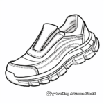 Slip-on Running Shoe Coloring Pages 2
