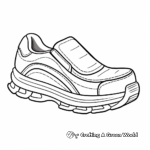 Slip-on Running Shoe Coloring Pages 4