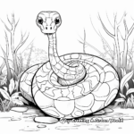 Slithering Snake Jungle Animal Coloring Pages 3