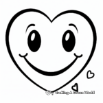 Smiley Face in Love: Heart-eyes Emoji Coloring Pages 2