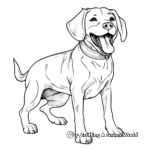 Smiling Beagle Coloring Pages 1