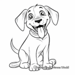 Smiling Beagle Coloring Pages 2