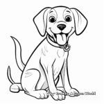 Smiling Beagle Coloring Pages 3