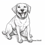 Smiling Beagle Coloring Pages 4