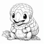 Smiling Pangolin Pages for Preschoolers 1