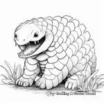 Smiling Pangolin Pages for Preschoolers 2