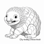 Smiling Pangolin Pages for Preschoolers 4