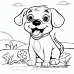 Smiling Pug Coloring Pages: Adults 1