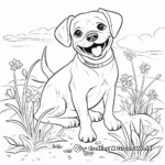 Smiling Pug Coloring Pages: Adults 3