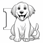 Smiling, Happy Dog Coloring Pages 4