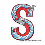 Snake Shaped Letter S Coloring Pages 1