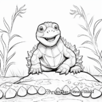 Snapping Turtle Life Cycle Coloring Pages 2