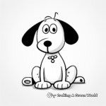 Snoopy the Beagle Coloring Pages 1