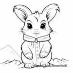 Snow Rabbit Coloring Pages for All Ages 1