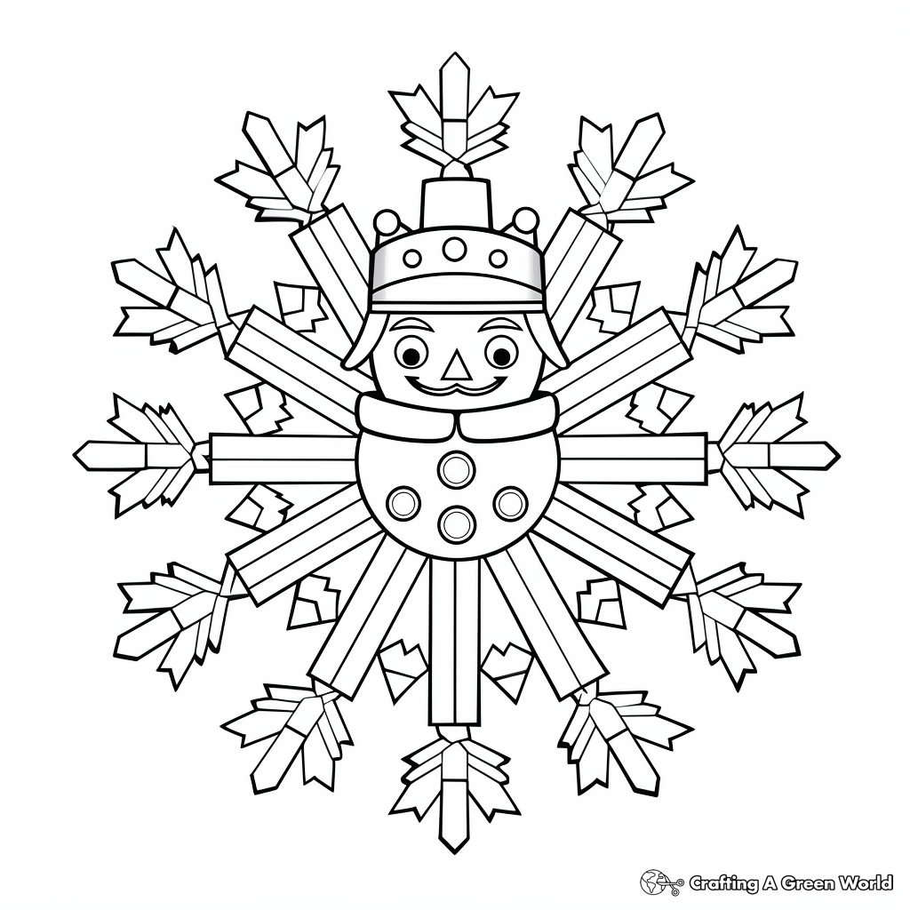Snowflakes Dance from Nutcracker Ballet Coloring Pages 2