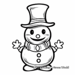 Snowman Wearing Ugly Christmas Sweater Coloring Pages 4