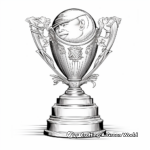 Softball Trophy And Awards Coloring Pages 1