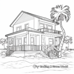 Soothing Beach House Coloring Pages 3