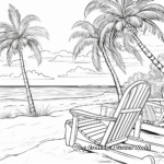 Soothing Beach Scenery Coloring Pages 3