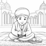 Soothing Prayer Coloring Pages for Ramadan 4