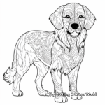 Sophisticated Adult Golden Retrievers Coloring Pages 3