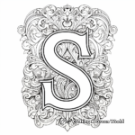 Spanish Style Letter S Coloring Pages 3