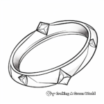 Sparkling Diamond in a Ring Coloring Pages 2