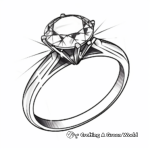 Sparkling Diamond in a Ring Coloring Pages 3