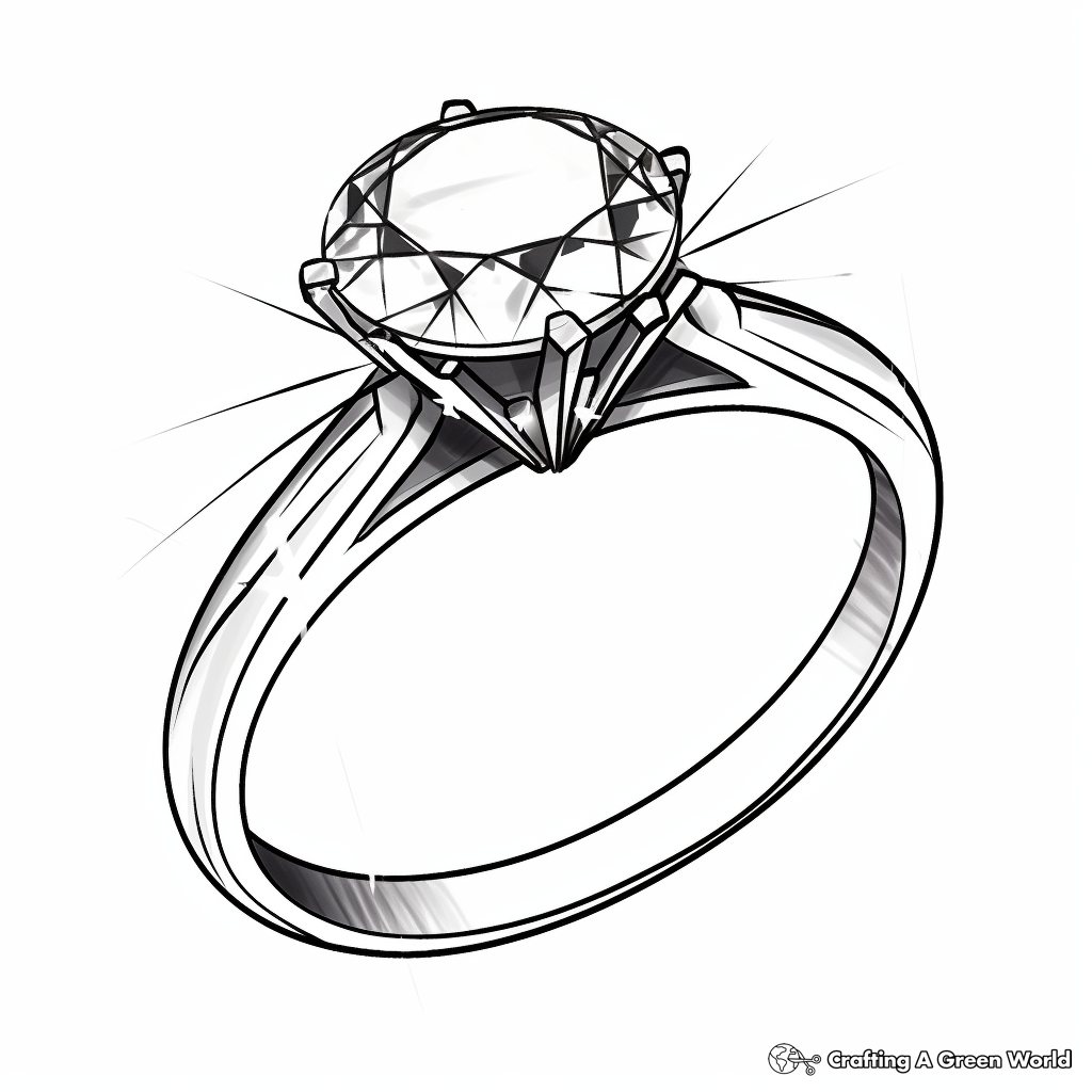 Ring Toss Clip Art Sketch Coloring Page