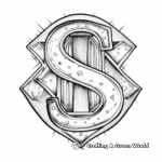 Sparkly Letter S Coloring Pages 1