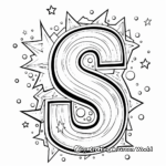 Sparkly Letter S Coloring Pages 2