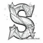 Sparkly Letter S Coloring Pages 4