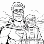 Special 'My Dad, My Hero' Coloring Pages 1