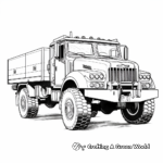 Special Operations Army Truck Coloring Pages 1