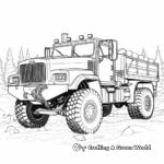 Special Operations Army Truck Coloring Pages 2