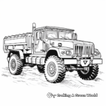 Special Operations Army Truck Coloring Pages 3