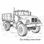 Special Operations Army Truck Coloring Pages 4