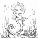 Special Seahorses Coloring Pages 1