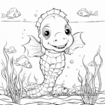 Special Seahorses Coloring Pages 2