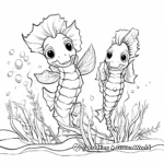 Special Seahorses Coloring Pages 4