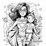 Special Supermom Themed Mother's Day Coloring Pages 4